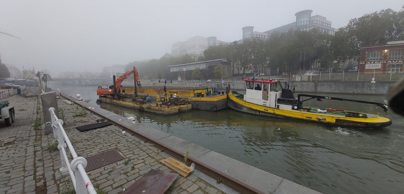 Maintenance dredging works in the port of Brussels 