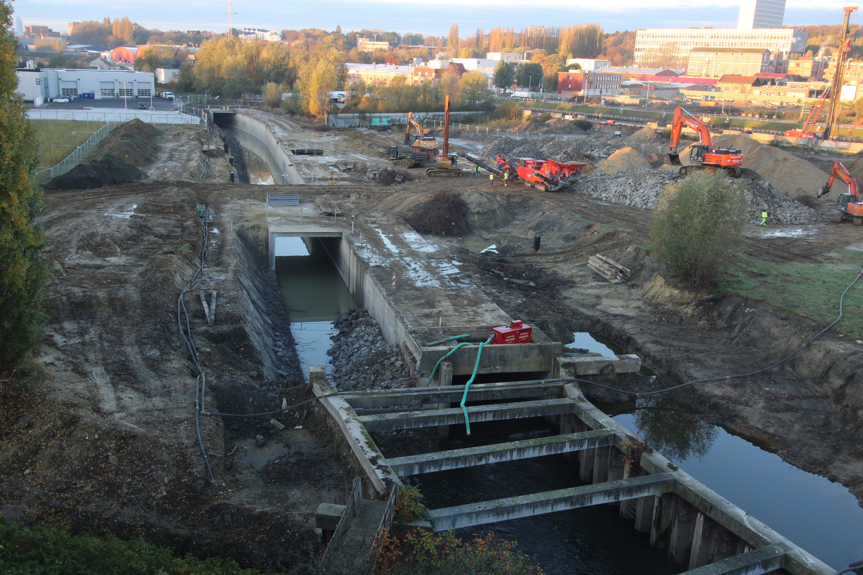 Opening of the Senne River and Creation of a Recreational Zone in Brussels 